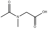 N-乙酰基-N-甲基甘氨酸, 5888-91-5, 结构式