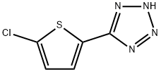 5-(5-氯-2-噻吩基)-1H-四唑, 58884-89-2, 结构式