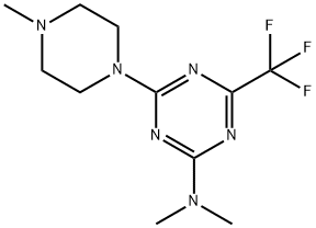 6-(Trifluoromethyl)-N,N-dimethyl-4-(4-methylpiperazin-1-yl)-1,3,5-triazin-2-amine|