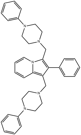 58892-68-5 1,3-Bis[(4-phenyl-1-piperazinyl)methyl]-2-phenylindolizine