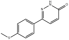 6-[4-(甲巯基)苯基]哒嗪-3(2H)-酮, 58897-52-2, 结构式