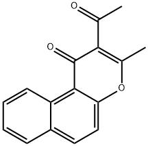 2-Acetyl-3-methyl-1H-naphtho[2,1-b]pyran-1-one Structure