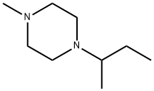 Piperazine, 1-methyl-4-(1-methylpropyl)- (9CI) 化学構造式