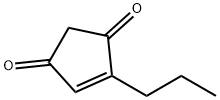 4-プロピル-4-シクロペンテン-1,3-ジオン 化学構造式