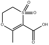 2-Methyl-4,4-dioxo-5,6-dihydro-1,4-oxathiine-3-carboxylic acid Structure