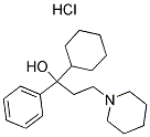 DL-トリヘキシフェニジル 塩酸塩 化学構造式