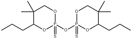 2,2'-oxybis[5,5-dimethyl-4-propyl-1,3,2-dioxaphosphorinane] 2,2'-disulphide Structure