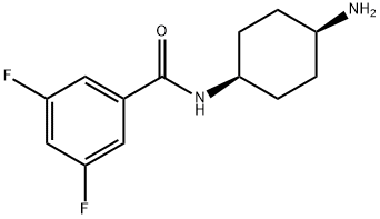 Benzamide, N-(cis-4-aminocyclohexyl)-3,5-difluoro- (9CI) Structure