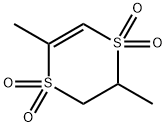 2,3-dihydro-2,5-dimethyl-1,4-dithiin 1,1,4,4-tetraoxide Structure