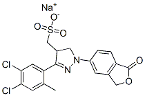 sodium 3-(4,5-dichloro-o-tolyl)-1-(1,3-dihydro-1-oxo-5-isobenzofuranyl)-4,5-dihydro-1H-pyrazole-4-methanesulphonate|