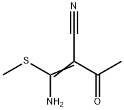 2-ACETYL-3-AMINO-3-(METHYLTHIO)ACRYLONITRILE Structure