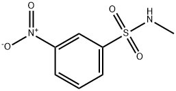 N-甲基-3-硝基苯磺酰胺 结构式