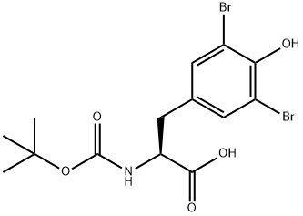 BOC-3,5-ジブロモ-L-チロシン 化学構造式