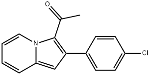 1-[2-(4-CHLORO-PHENYL)-INDOLIZIN-3-YL]-ETHANONE Structure