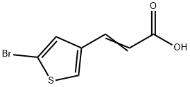 2-PROPENOIC ACID, 3-(5-BROMO-3-THIENYL)- Structure