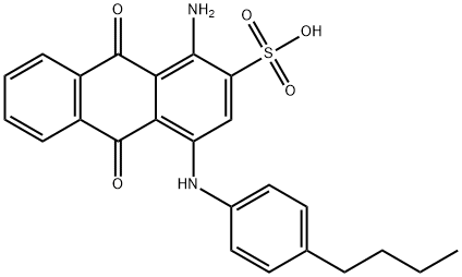 58965-11-0 1-amino-4-[(4-butylphenyl)amino]-9,10-dihydro-9,10-dioxoanthracene-2-sulphonic acid