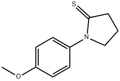 2-Pyrrolidinethione,  1-(4-methoxyphenyl)- 结构式