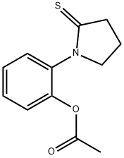 2-Pyrrolidinethione,  1-[2-(acetyloxy)phenyl]-|