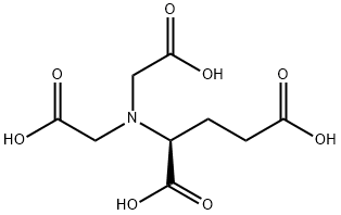 N,N-ビス[2-ヒドロキシ-2-オキソエチル]-L-グルタミン酸 化学構造式