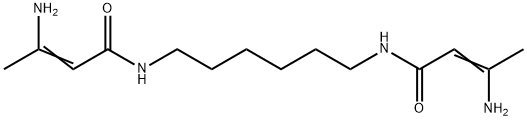 N,N'-hexane-1,6-diylbis[3-amino-2-butenamide]  Structure