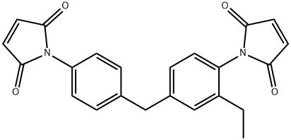1-[4-[[4-(2,5-dihydro-2,5-dioxo-1H-pyrrol-1-yl)-3-ethylphenyl]methyl]phenyl]-1H-pyrrole-2,5-dione Structure