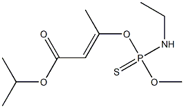 3-[Ethylamino(methoxy)phosphinothioyloxy]-2-butenoic acid isopropyl ester Struktur