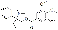 rac-3,4,5-トリメトキシ安息香酸(R*)-2-ジメチルアミノ-2-フェニルブチル 化学構造式