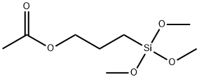 3-(トリメトキシシリル)-1-プロパノールアセタート 化学構造式