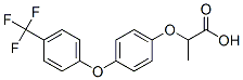2-[4-[4-(trifluoromethyl)phenoxy]phenoxy]propanoic acid 结构式