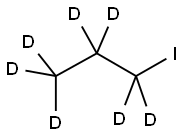 1‐ヨードプロパン‐D7 化学構造式
