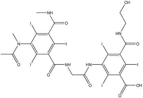 碘克沙酸,59017-64-0,结构式