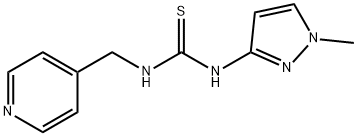 Thiourea, N-(1-methyl-1H-pyrazol-3-yl)-N-(4-pyridinylmethyl)- (9CI) Structure