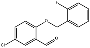 5-CHLORO-2-[(2-FLUOROBENZYL)OXY]BENZALDEHYDE Structure