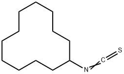 异硫氰酸环十二酯, 59037-64-8, 结构式