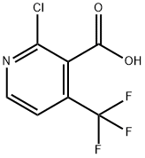2-CHLORO-4-(TRIFLUOROMETHYL)NICOTINIC ACID Structure
