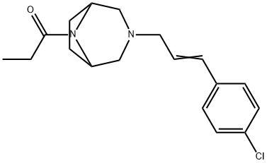 3-[3-(p-Chlorophenyl)allyl]-8-propionyl-3,8-diazabicyclo[3.2.1]octane Structure