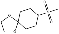 8-(メチルスルホニル)-1,4-ジオキサ-8-アザスピロ[4.5]デカン 化学構造式