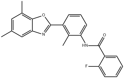 Benzamide, N-[3-(5,7-dimethyl-2-benzoxazolyl)-2-methylphenyl]-2-fluoro- (9CI)|