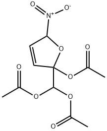 2,5-Dihydro-2-hydroxy-5-nitro-2-furanMethanediol Triacetate Struktur