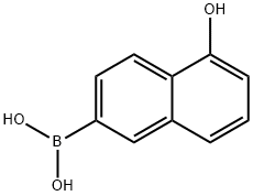 Boronic acid, (5-hydroxy-2-naphthalenyl)- (9CI) Structure