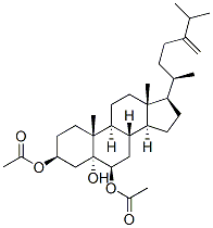 24-Methylenecholestane-3beta,5alpha,6beta-triol-3beta,6beta-diacetate Structure