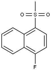 Naphthalene, 1-fluoro-4-(Methylsulfonyl)- Structure