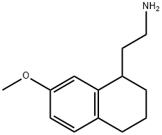 1-NaphthaleneethanaMine, 1,2,3,4-tetrahydro-7-Methoxy- Structure
