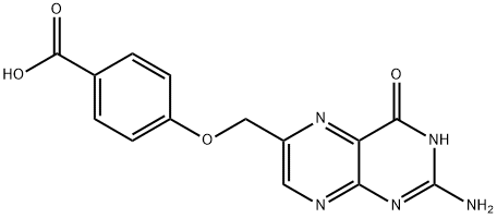 4-[(2-amino-4-oxo-1H-pteridin-6-yl)methoxy]benzoic acid Structure