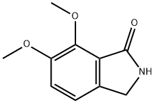 6,7-二甲氧基-1-异吲哚啉-1-酮 结构式