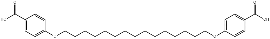 4,4'-Pentadecanediyldioxydibenzoic acid 化学構造式