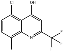 5-氯-8-甲基-4-羟基-2-(三氟甲基)喹啉, 59108-09-7, 结构式