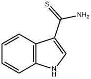 1H-インドール-3-カルボチオアミド 化学構造式