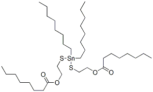 (dioctylstannylene)bis(thioethylene) dioctanoate,59118-81-9,结构式