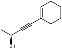 3-Butyn-2-ol, 4-(1-cyclohexen-1-yl)-, (2S)- (9CI) Structure